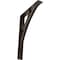 Ekena Millwork Galveston Wrought Iron Bracket, (Triple center brace), Antiqued Bronze 2"W x 12"D x 15"H BKTM02X12X15TGLABZ - alternate 1